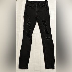 American Eagle Distressed Hi-Rise Jegging